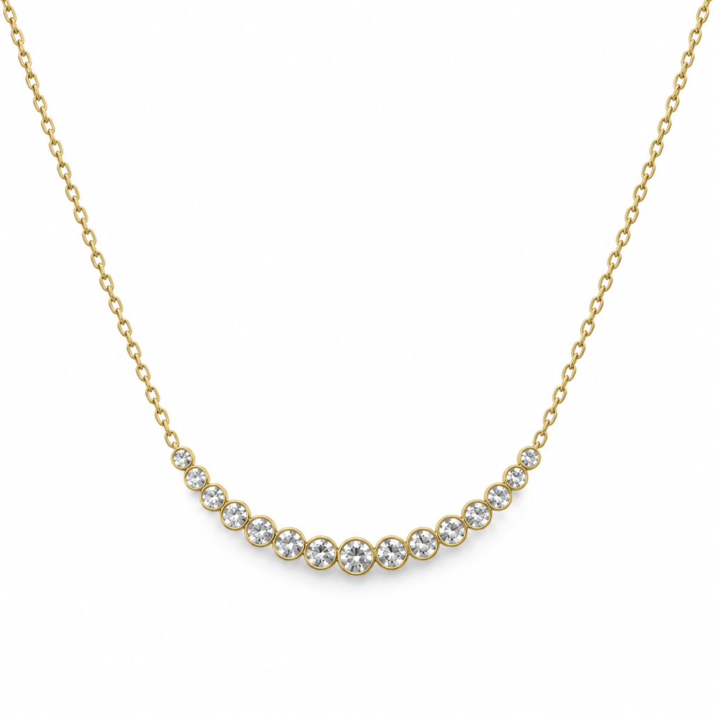 Smiling Zircon Necklace